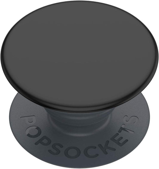 PopGrip Basic: Expandable stand and grip for smartphones and tablets [Non-swappable top] - Black