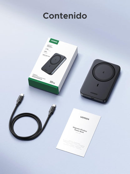 UGREEN Zapix MagSafe 10,000 mAh Power Bank with Wireless Charging and 20W PD