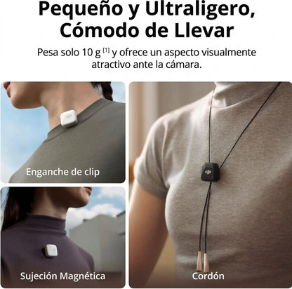 DJI Mic Mini (2 transmitters + 1 mobile receiver), ultra-lightweight, active noise cancellation