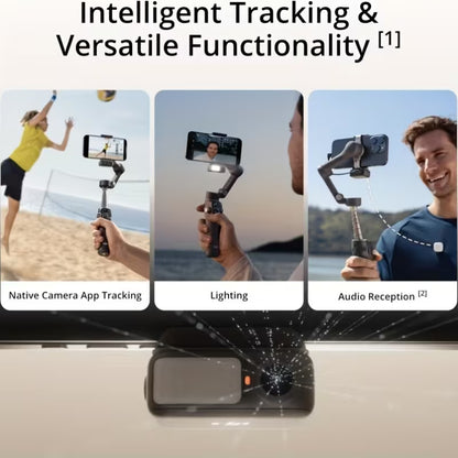 DJI Osmo Mobile 7P Gimbal Stabilizer Designed for Iphone And Android, Featuring Local Tracking, Lighting, a 3-Axis Phone Gimbal, Quick Launch, One-Tap Editing, a Built-In Extension Rod And Tripod, 10 Hours of Usage, And Phone Charging Capabilities