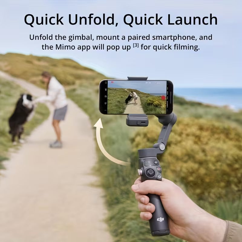 DJI Osmo Mobile 7P Gimbal Stabilizer Designed for Iphone And Android, Featuring Local Tracking, Lighting, a 3-Axis Phone Gimbal, Quick Launch, One-Tap Editing, a Built-In Extension Rod And Tripod, 10 Hours of Usage, And Phone Charging Capabilities
