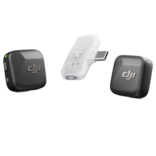 DJI Mic Mini (2 transmitters + 1 mobile receiver), ultra-lightweight, active noise cancellation